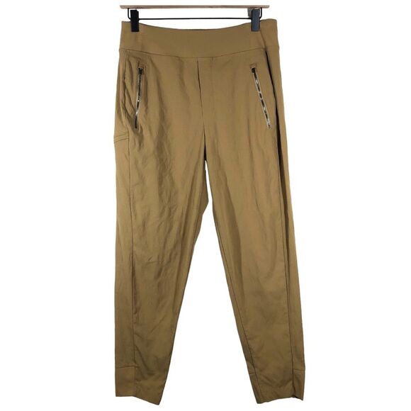 Athleta Trekkie North Jogger Pants Big Sur Brown Pockets Pull-On Stretch Size 6 - Picture 1 of 10